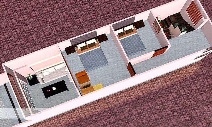 Tầng lửng nhà cấp 4 là không gian sinh hoạt riêng tư tiện nghi và ấm cúng cho cả gia đình