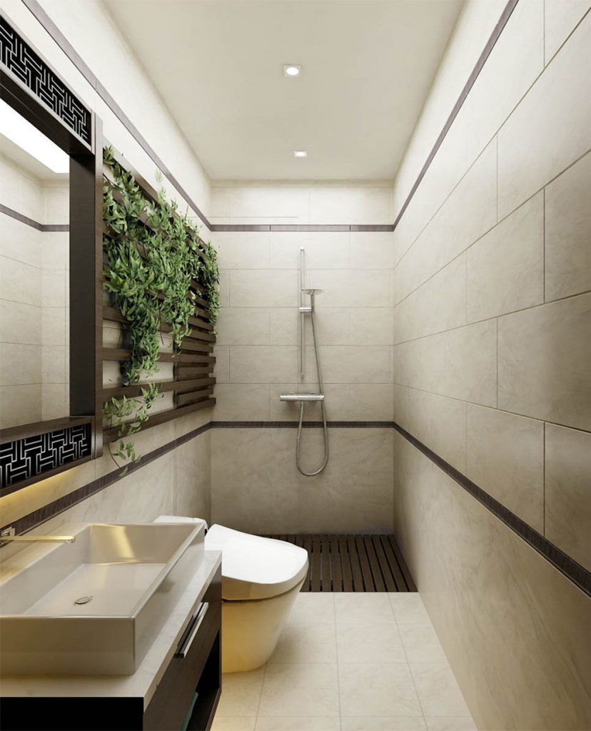 Phòng tắm được thiết kế riêng một phòng