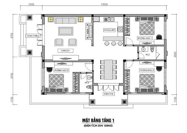 Chi tiết với hơn 60 về nhà mái thái 150m2 4 phòng ngủ hay nhất  Du học  Akina