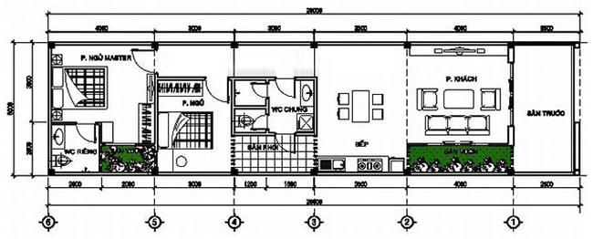 Mẫu thiết kế nhà 1 tầng 3 phòng ngủ hiện đại, chi phí tối ưu |Kitos Vietnam