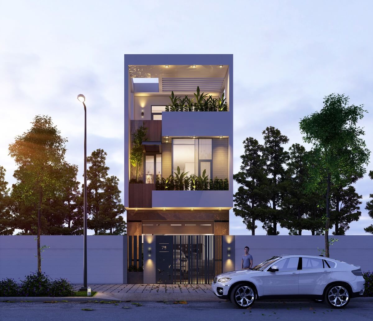 BST] 100+ Mẫu thiết kế nhà phố 3 tầng đẹp, hiện đại 2023