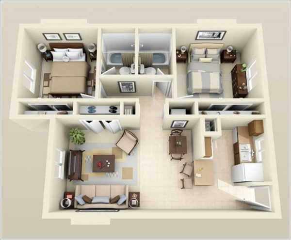 Thiết kế nội thất căn hộ 56m2 2 phòng ngủ với phong cách tối giản (minimalist design) mang lại sự thanh lịch, hiện đại và rất tiện lợi cho mọi không gian sống. Hãy xem hình ảnh liên quan để tìm các ý tưởng thiết kế nhà bếp, phòng ngủ và phòng khách với phong cách tối giản đầy tinh tế.