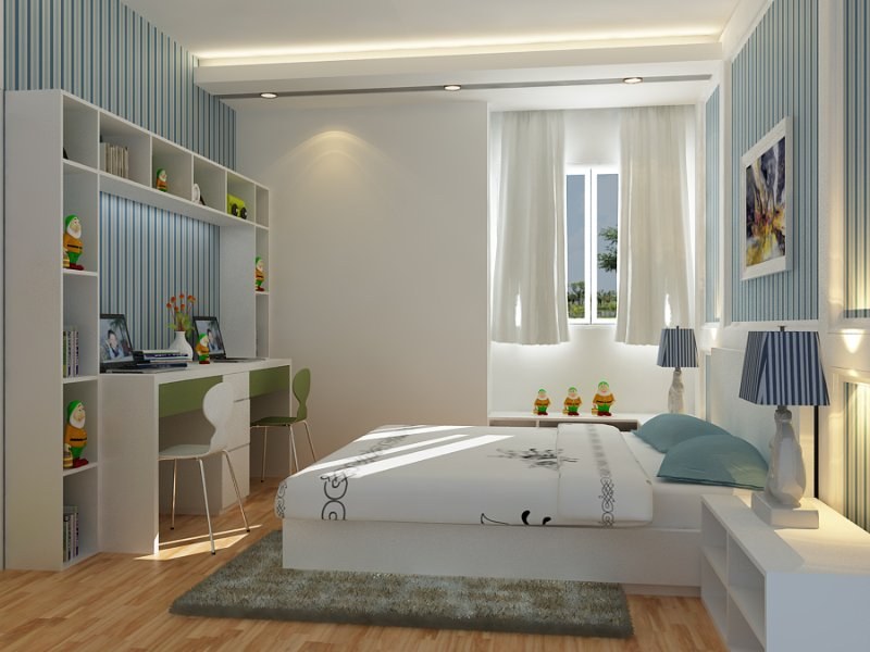 Cách thiết kế, bố trí phòng ngủ có diện tích nhỏ hẹp