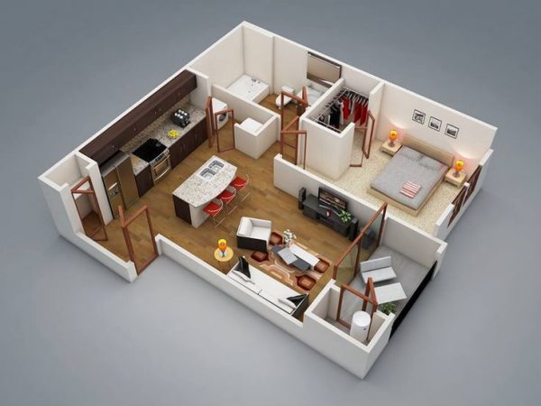 Thiết kế nội thất căn hộ chung cư 50m2 cần lưu ý điều gì?