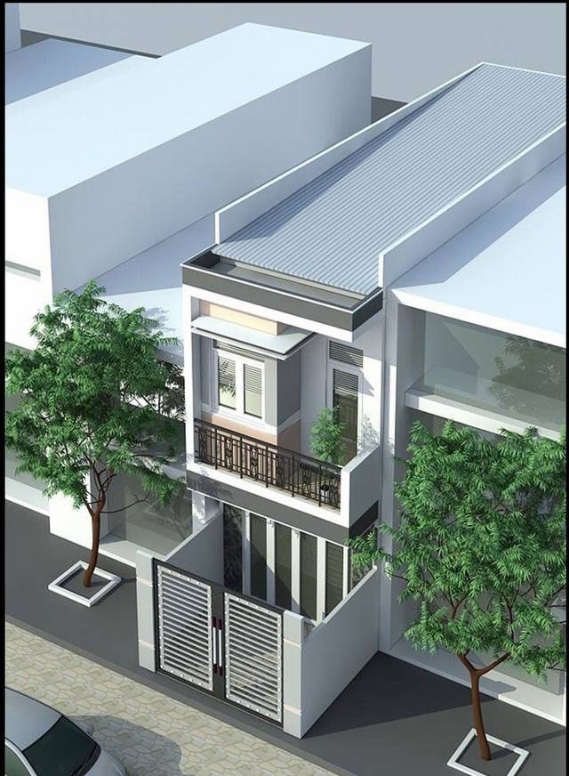 BST 30+ Mẫu nhà phố 2 tầng 1 tum tuyệt đẹp hiện đại năm 2022