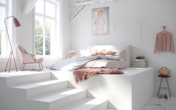 20 ý tưởng trang trí nội thất phòng ngủ màu trắng nhẹ nhàng và thư giãn