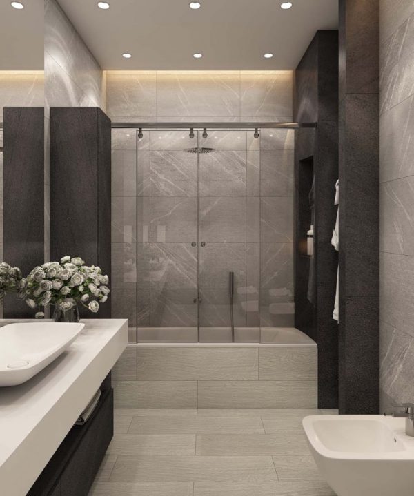 Thiết kế phòng tắm sang trọng hiện đại và tiện nghi cho người lớn