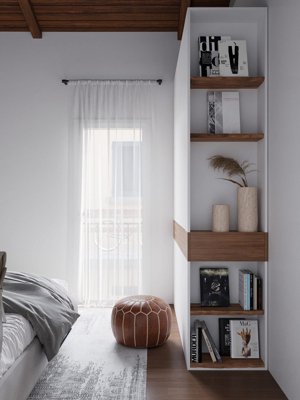 Thiết kế nội thất chung cư phòng ngủ phong cách tối giản