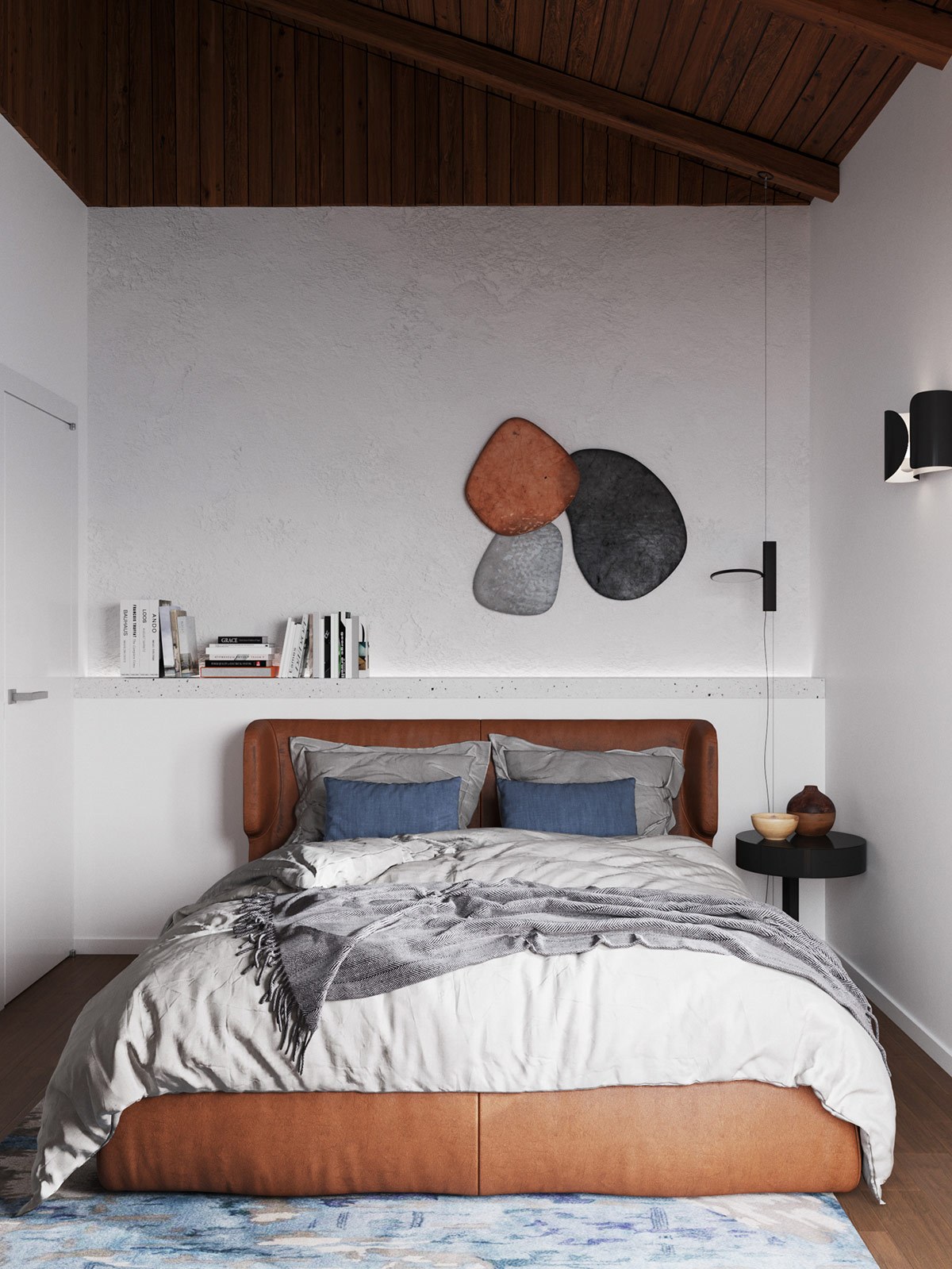 Thiết kế nội thất chung cư phòng ngủ phong cách tối giản