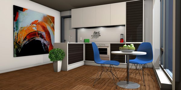 Thiết kế nội thất phòng bếp phong cách hiện đại