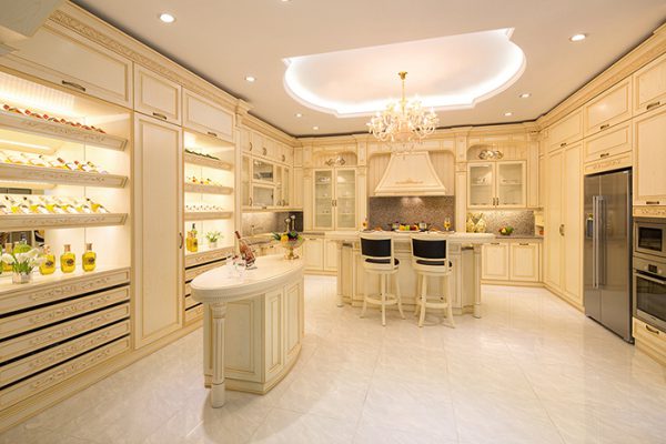 thiết kế nội thất phòng bếp phong cách cổ điển
