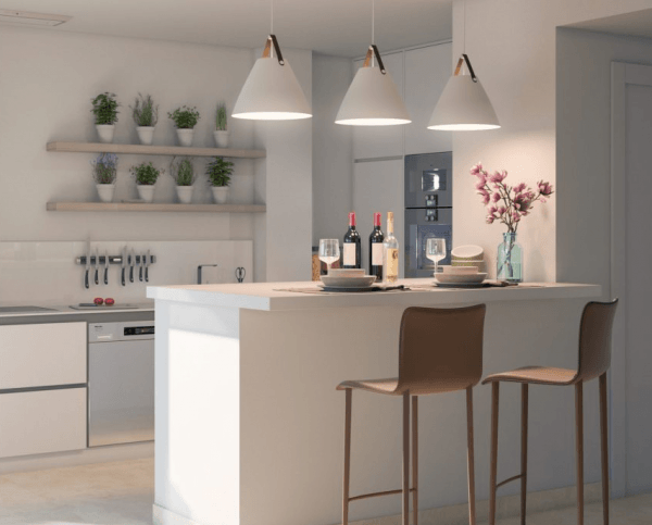 Thiết kế nội thất phòng bếp phong cách Scandinavian