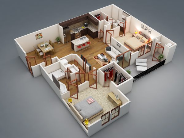 Căn hộ chung cư 2 phòng ngủ sẽ trở nên hoàn hảo với một thiết kế nội thất đầy đủ và sang trọng. Hãy xem qua hình ảnh để cảm nhận một không gian sống đẳng cấp và tiện nghi!