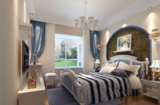 Thiết kế nội thất phong cách địa trung hải cho phòng ngủ
