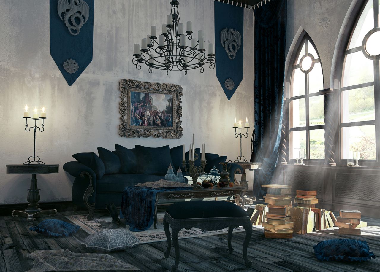 Phong cách thiết kế nội thất gothic