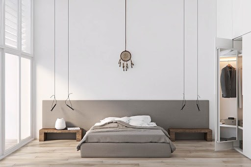Mẫu thiết kế giường ngủ theo phong cách thiết kế nội thất đơn giản