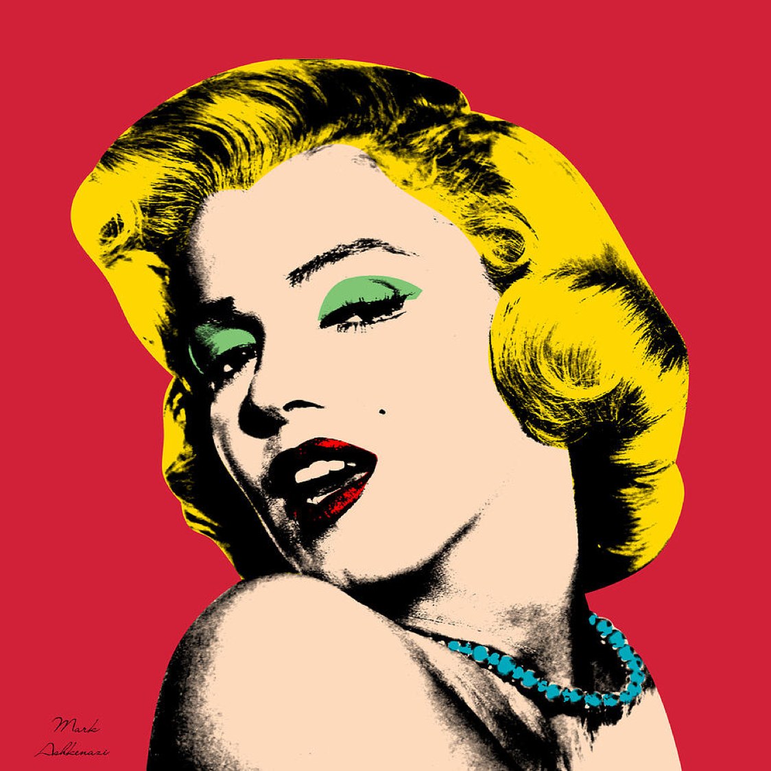 Tạo hình diễn viên Marilyn theo phong cách Pop Art