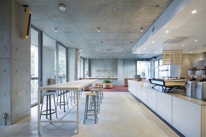 Thiết kế quán cà phê theo phong cách thiết kế nội thất tối giản