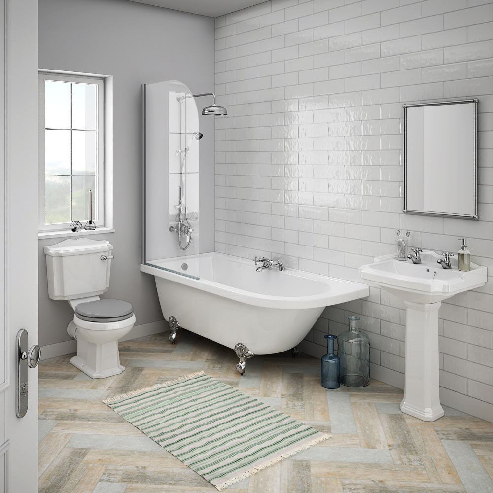 sử dụng tông màu trắng để tạo sự thông thoáng cho nội thất nhà vệ sinh