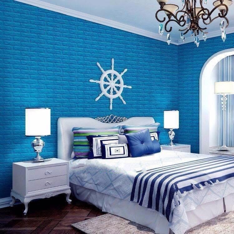 Decor phòng ngủ bằng xốp dán tường