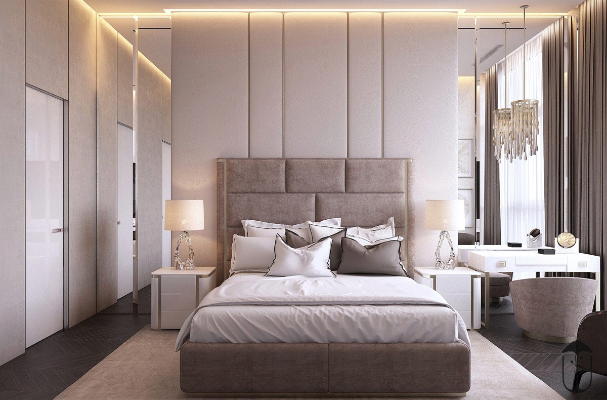 ý tưởng thiết kế nội thất phòng ngủ chung cư hiện đại