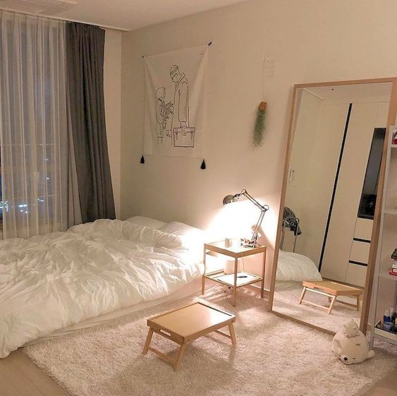 Những ý tưởng nội thất phòng ngủ kiểu Hàn Quốc đẹp hút hồn