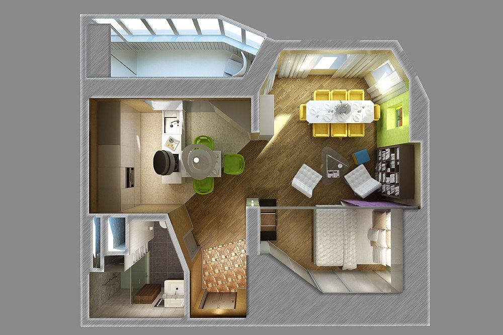 Thiết kế nội thất chung cư 30m2