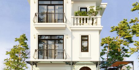 Mẫu biệt thự 3 tầng có gara
