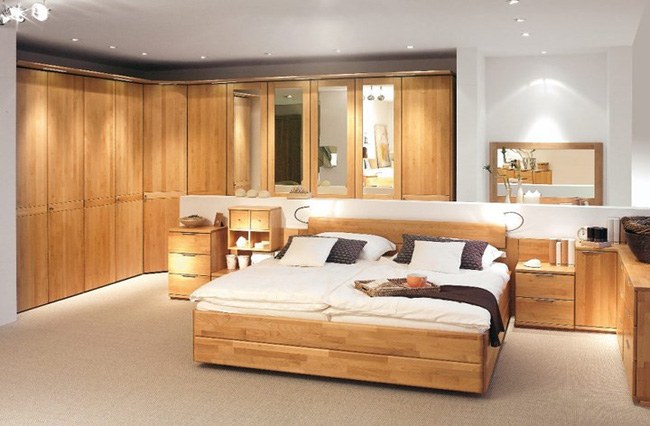 Mẫu nội thất phòng ngủ gỗ sồi nga