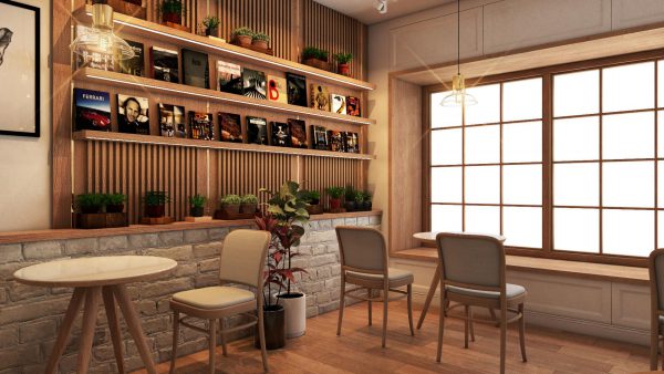Mẫu thiết kế nội thất quán cafe