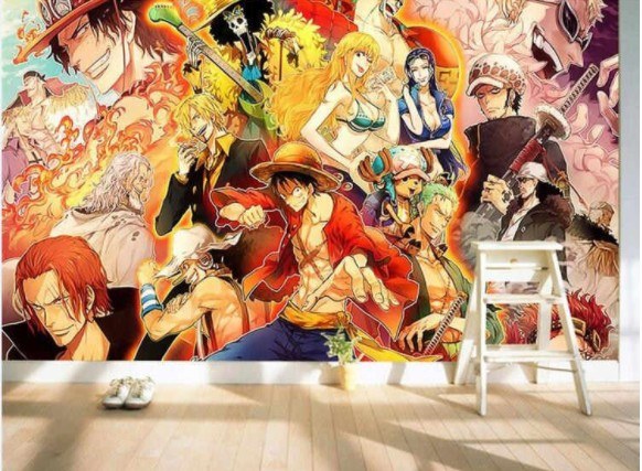 Vẽ tranh phòng ngủ anime 