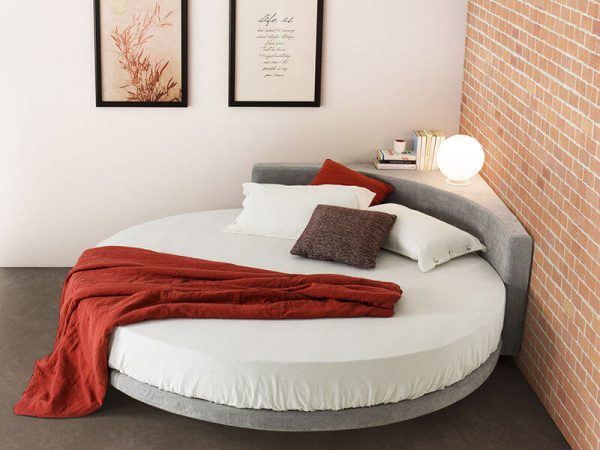 phong cách retro rất phổ biến trong thiết kế của giường tròn