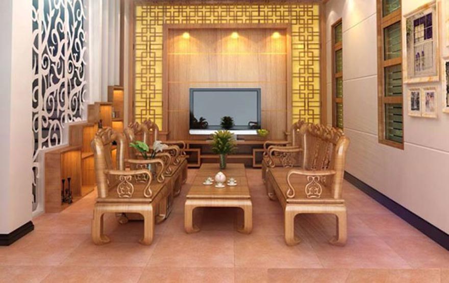 thiết kế nội thất phòng khách nhà cấp 4 phù hợp với nhiều đối tượng khách hàng