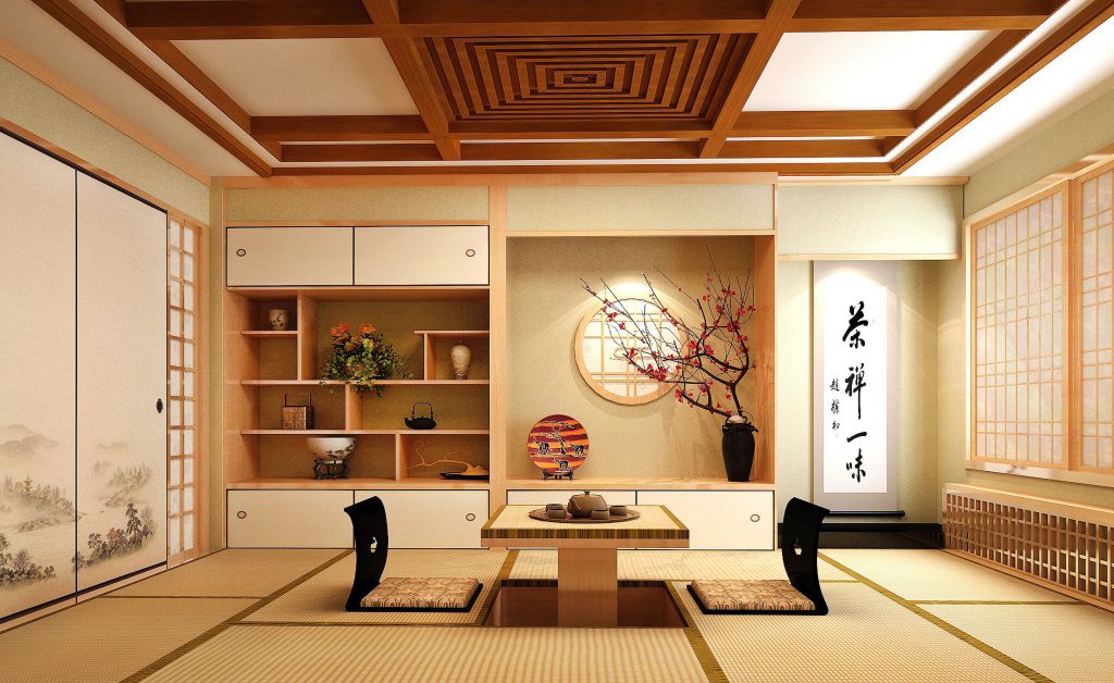 Đơn giản và tinh tế thường thấy trong phong cách nội thất Nhật Bản