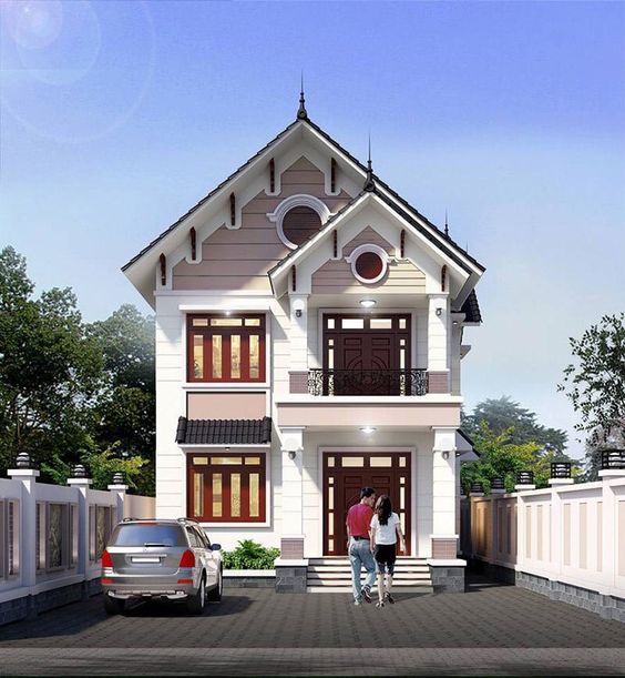Mẫu thiết kế nhà 2 tầng 5 phòng ngủ đẹp 2022 - Kiến Thiết Việt