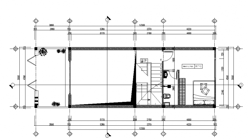 mẫu nhà ống 2 tầng 5x13m