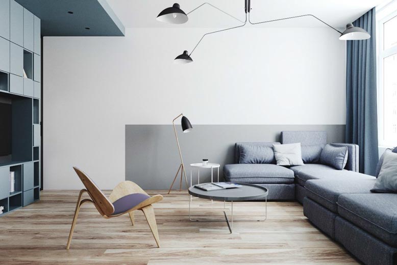 Thiết kế nội thất căn hộ đẹp phong cách tối giản