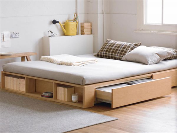 giường ngủ sàn kiểu Nhật