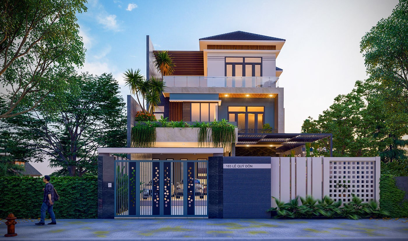 Thiết kế nhà biệt thự đẹp, chất lượng uy tín - Xây Dựng Ưu Việt