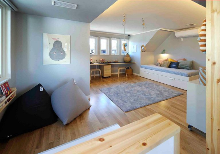 Phòng ngủ dành cho con trong thiết kế biệt thự kiểu Nhật