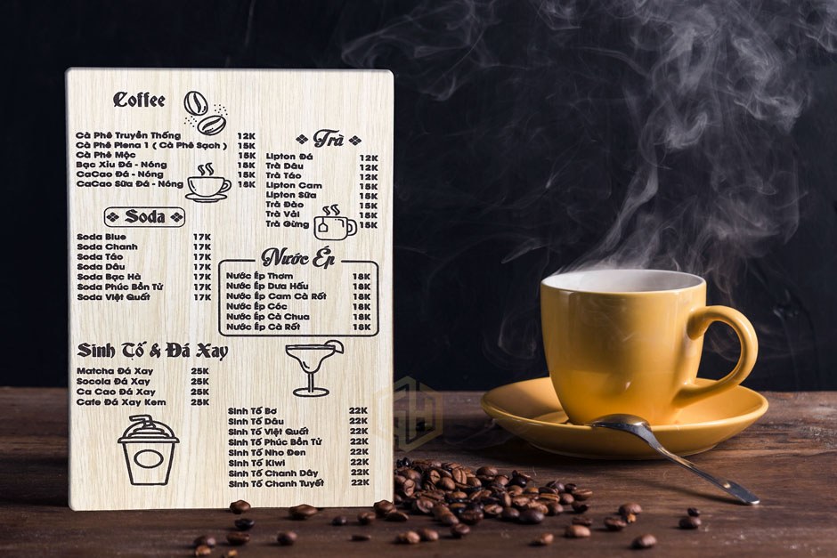 Trước khi thiết kế menu quán cà phê, bạn cần xác định rõ các yếu tố liên quan như phong cách, quy mô và phân khúc khách hàng của quán
