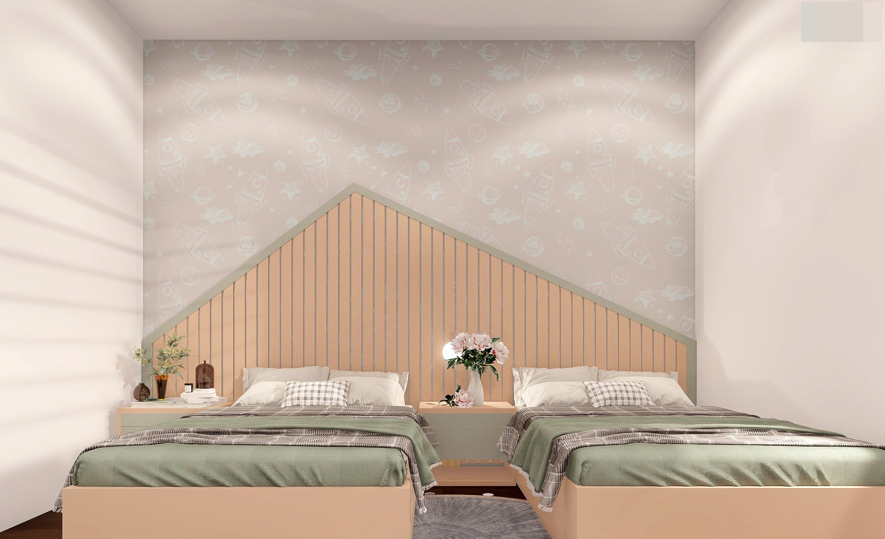 Thiết kế nội thất phòng ngủ của con