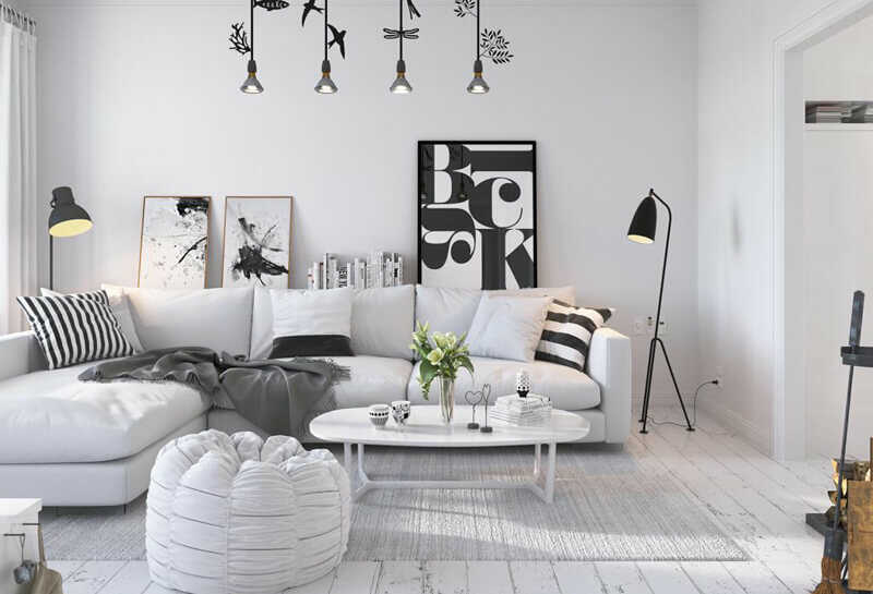 thiết kế nội thất chung cư phong cách Scandinavian