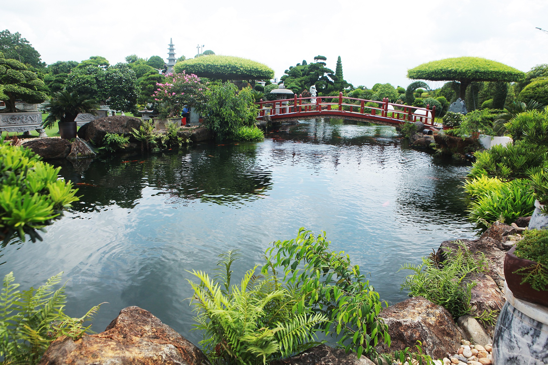 Vị trí hồ nước trong biệt thự sân vườn