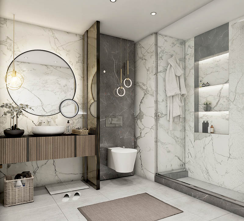 Mẫu thiết kế phòng tắm 6m2 tối ưu công năng sử dụng