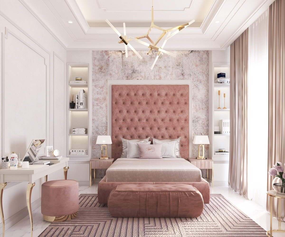 Phòng ngủ đẹp cho nữ được thiết kế đa dạng với nhiều phong cách khác nhau