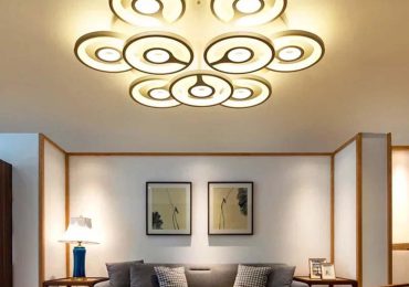 Đèn ốp trần phòng khách đẹp hiện đại cho ngôi nhà thêm lung linh