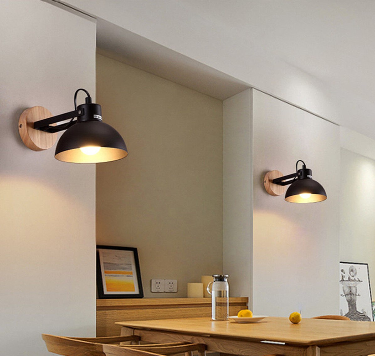 Nên chọn loại đèn treo tường bàn ăn với cường độ ánh sáng dịu nhẹ