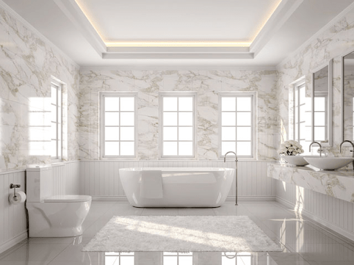 Gạch ốp nhà tắm được xem là yếu tố quyết định ảnh hưởng đến thẩm mỹ của nhà tắm