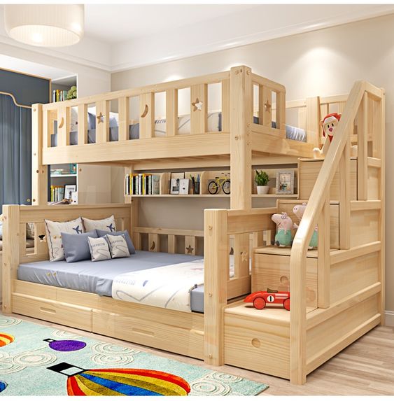 Mẫu giường tầng Bella V5 cho trẻ em